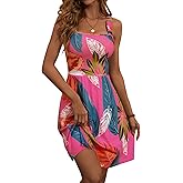 HUHOT Women's Summer Casual Square Neck Dress with Pocket Cute Sleeveless High Waist A-line Sundress Midi Dresses 2026