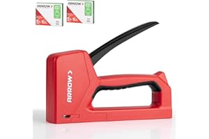 ARROW FASTENER Arrow Light Duty Staple Gun with Safety Lock Function, Upholstery Stapler Gun with 2000 3/8'' JT21 Staples, JT27P Staple Gun for Wood, Material Repair, Furniture Decoration, Crafts and DIY