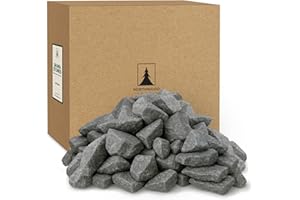 Northwood Sauna - Sauna Stones - Authentic Diabase Sauna Heater Rocks from Germany - Superior Heat & Steam - 2-4 Inches (5-10 cm), 45 Pounds (20 kg)