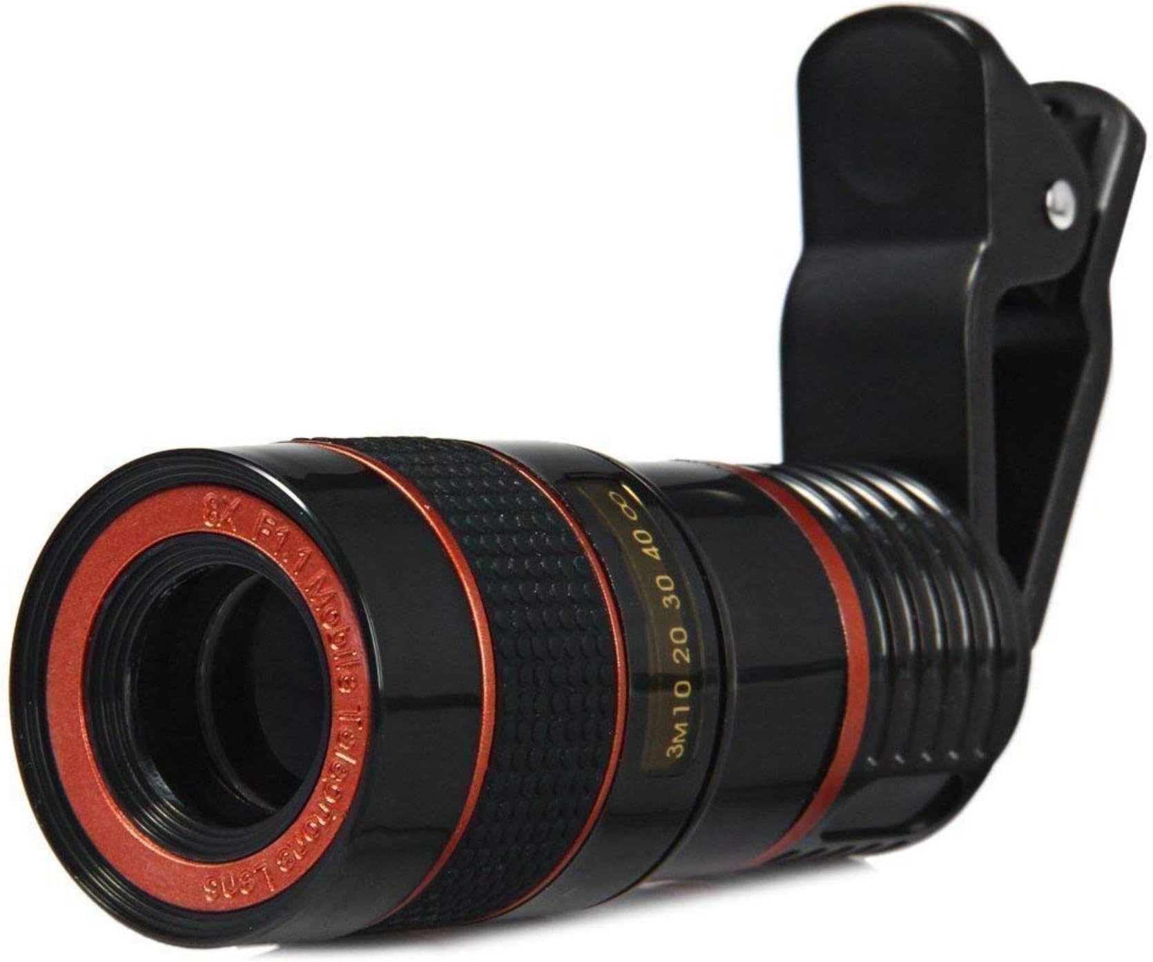Teqbee 8X Zoom Telescope Lens Kit for Mobile Camer with DSLR Blur Background & Wide Angle Effect Lens Compatible for All Smartphones