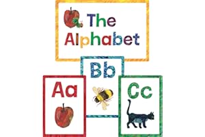CARSON DELLOSA EDUCATION World of Eric Carle The Very Hungry Caterpillar 27-Piece Alphabet Bulletin Board Set, Eric Carle Alphabet Cards, Alphabet Posters for Bulletin Board, White Board, ABC Wall Decorations, Classroom Décor