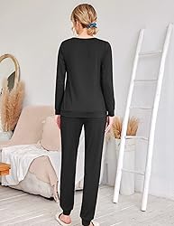 Ekouaer Women's Pajama Sets Casual 2Pcs Sleepwear