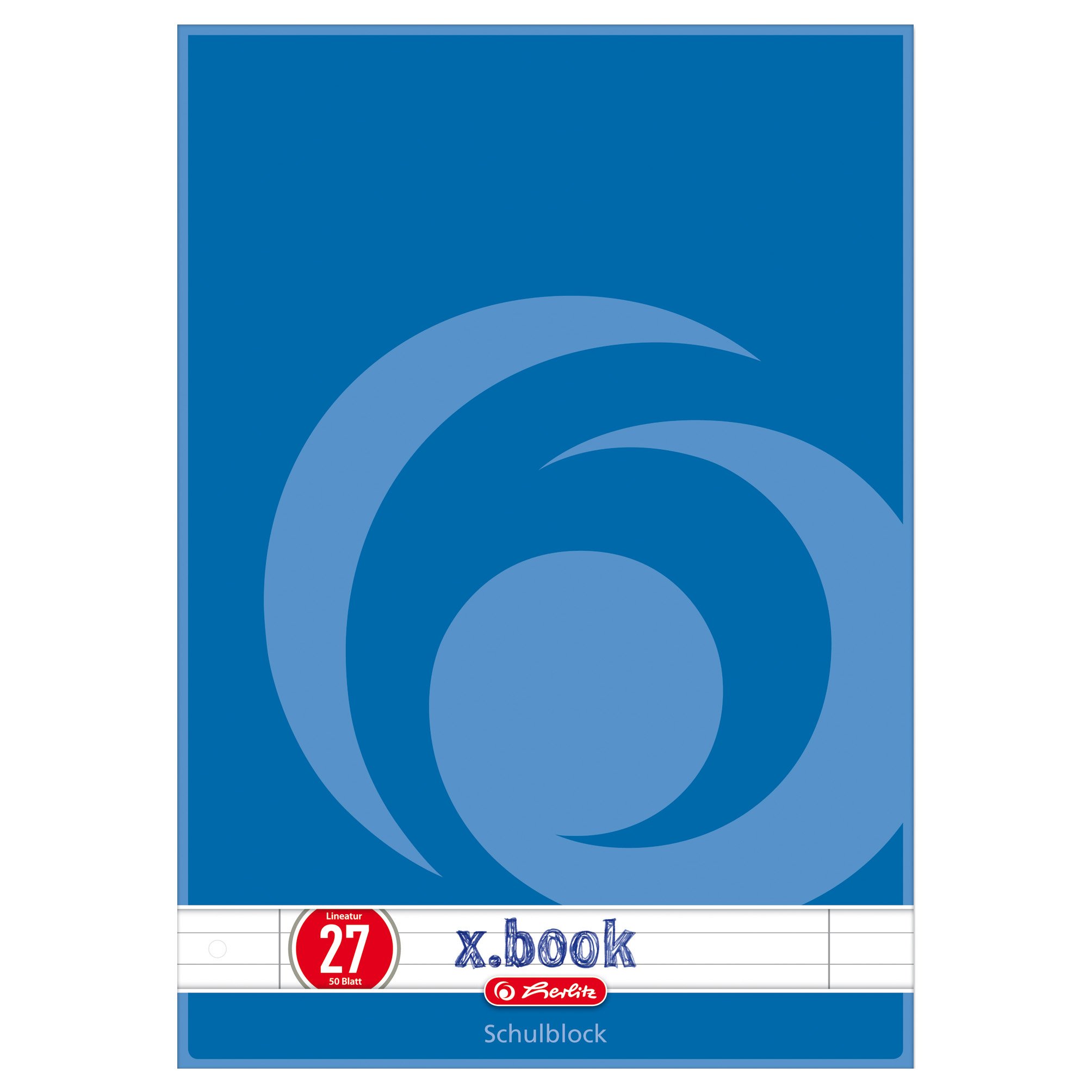 Herlitz A4 Ruled Writing Pad (50 Sheets per Pad, Pack of 10)