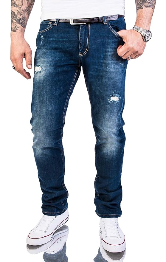 Rock Creek Herren Jeans Hose Regular Slim Stretch M46