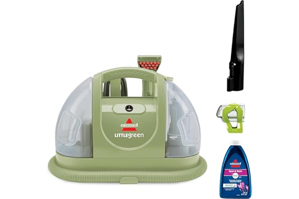 BISSELL Little Green Multi-Purpose Portable Carpet and Upholstery Cleaner, Car and Auto Detailer, with Exclusive Specialty Tools, Green, 1400B