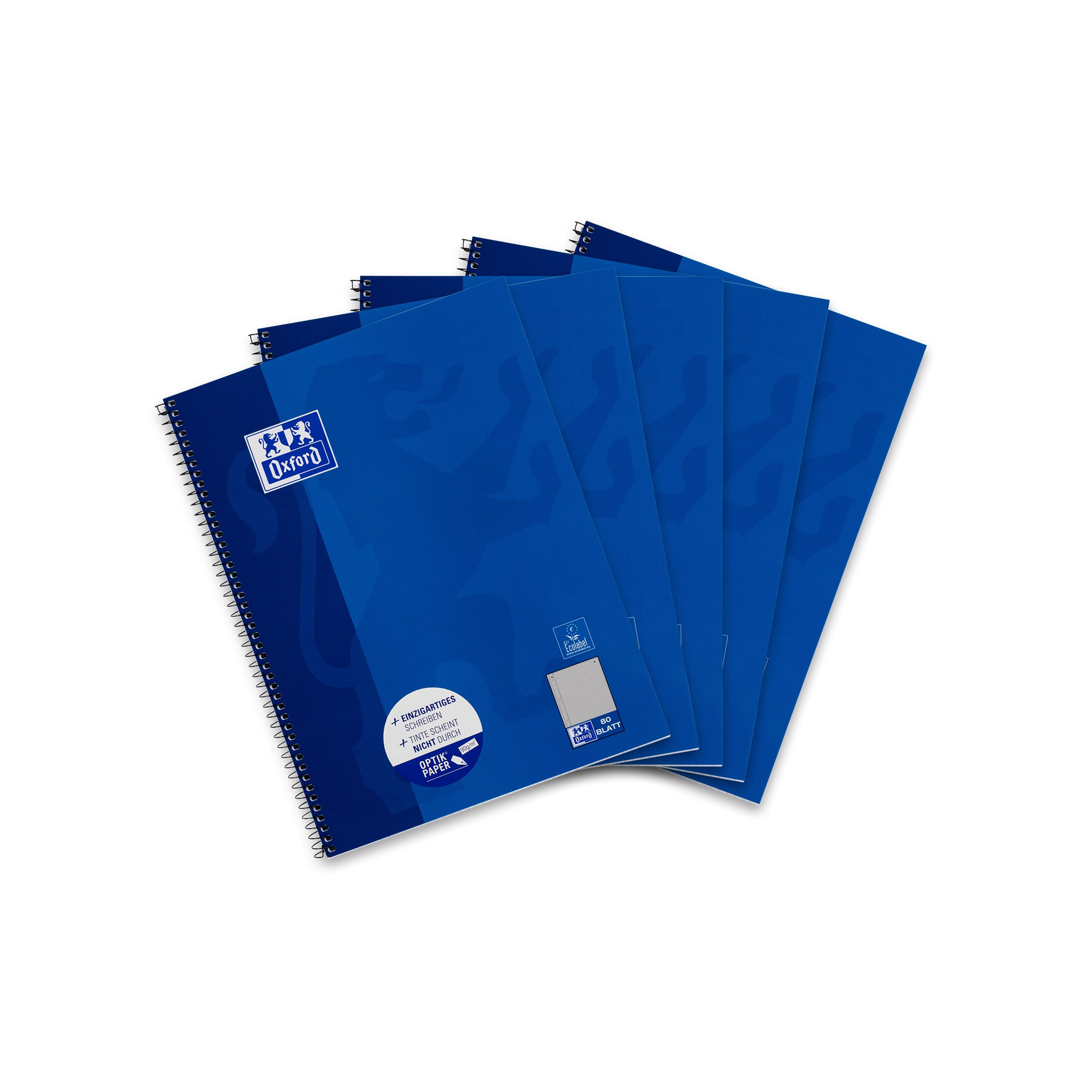 Oxford 400155144 College Notepad, Blue, DIN A4