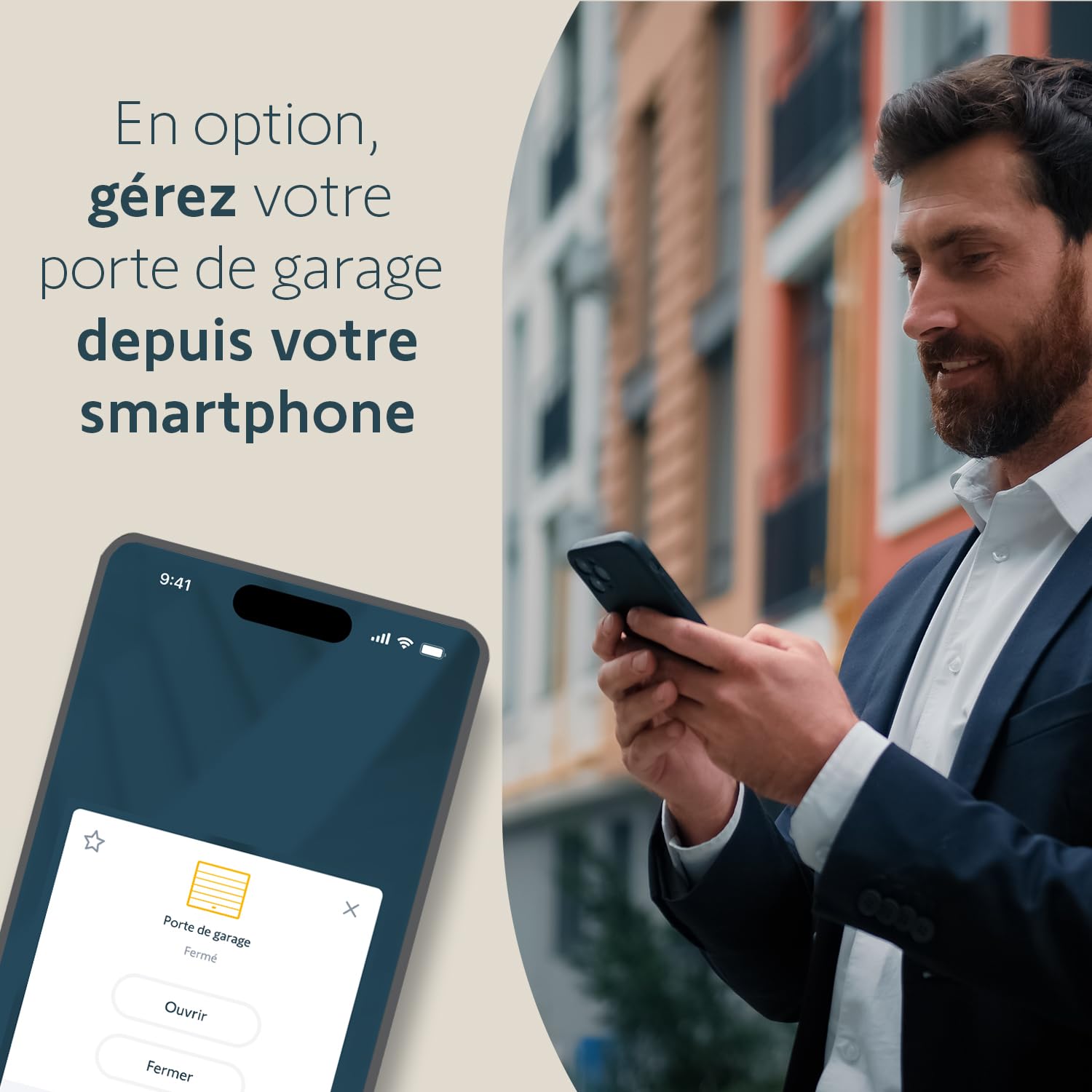 Somfy 1246360 – Motorisierungsset für Garagentore Serenia® 700 io, inkl. 2 Keytis io Fernbedienungen, Höhe bis 2.35 m und Breite bis 3m, TaHoma Switch kompatibel, weiß 5