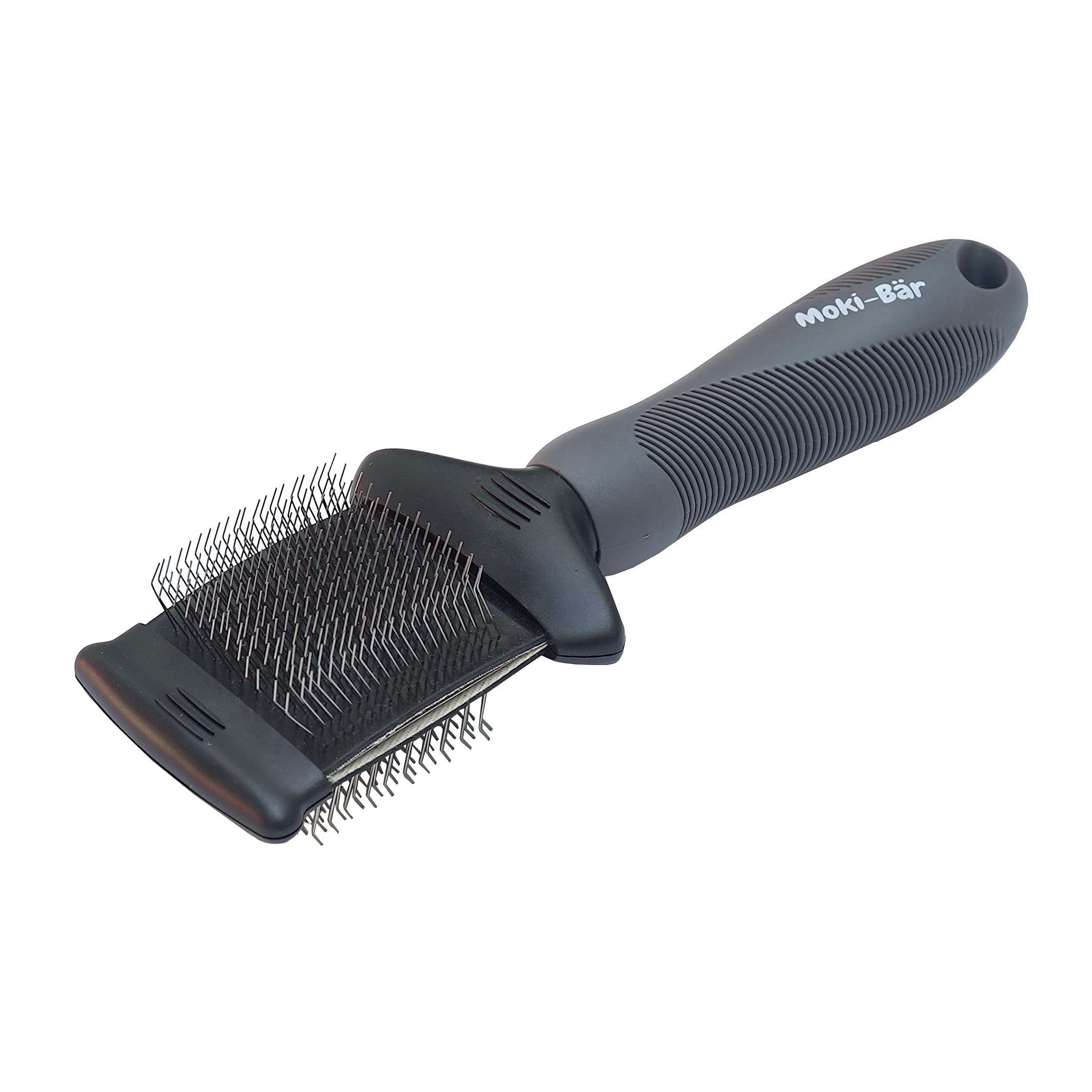 Moki Bär Slicker Brush for Dogs, Undercoat Long Haired, Flexible Head, Loosening Knots Tangles, Daily Grooming