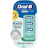 Glide Comfort Plus Dental Floss, Extra Soft, Value 3 Pack (40m Each)