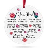 Christian Scripture Gifts Religious Christmas Ornament Inspirational Religious Gift Catholic Spiritual Gifts Faith Based Present Christmas Thanksgiving Easter Present for Mom Sister Friends Wife