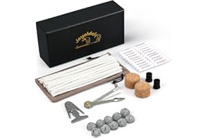 Joyoldelf Smoking Pipe Accessories Kit - 10 Metal Balls, 50 Pipe Cleaners, 20 Pipe Filters (9mm), 2 Cork Knockers, 2 Pipe Bits, 1 Pipe Scraper, 1 Reamer and a Pipe Pouch