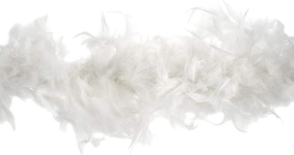 Trimits White Marabou Feather Boa 1.8m x 12cm Fancy Dress