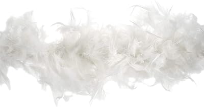 Trimits White Marabou Feather Boa 1.8m x 12cm Fancy Dress