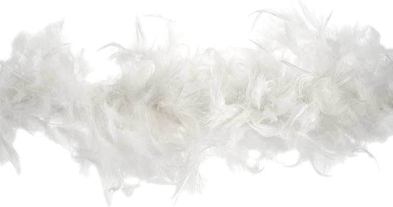 Trimits White Marabou Feather Boa 1.8m x 12cm Fancy Dress