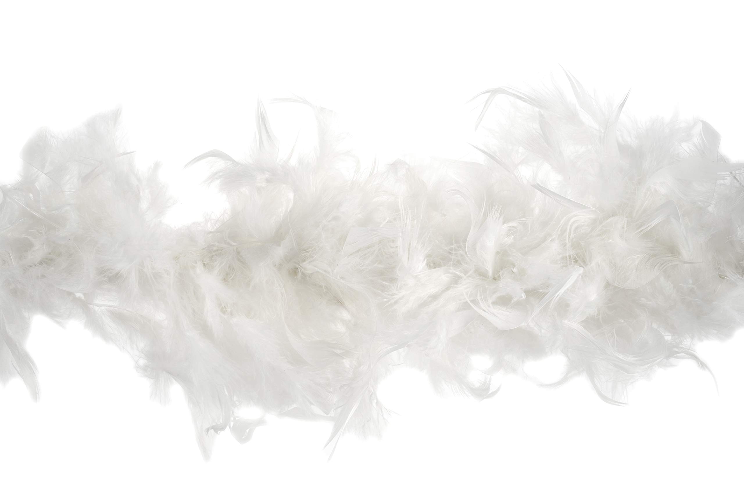 Trimits Marabou Feather Boa, 1.8m x 12cm, Fancy Dress for Parties, Festivals, Pride, Hen Do, Stag Do, Halloween, Christmas, White