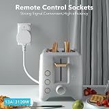 HBN Remote Control Plug Sockets UK 13A 3120W 100ft Range Wireless Light Switch view 7