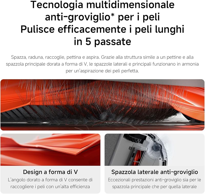 H40 Robot aspirapolvere con stazione auto-svuotamento, 10000 Pa