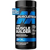 Muscletech Nitric Oxide Supplements for Men & Women, Muscle Builder (60 Capsules) - Nitric Oxide Booster Supplement Supports Muscle Gain & Performance - 400mg Peak ATP for Enhanced Strength