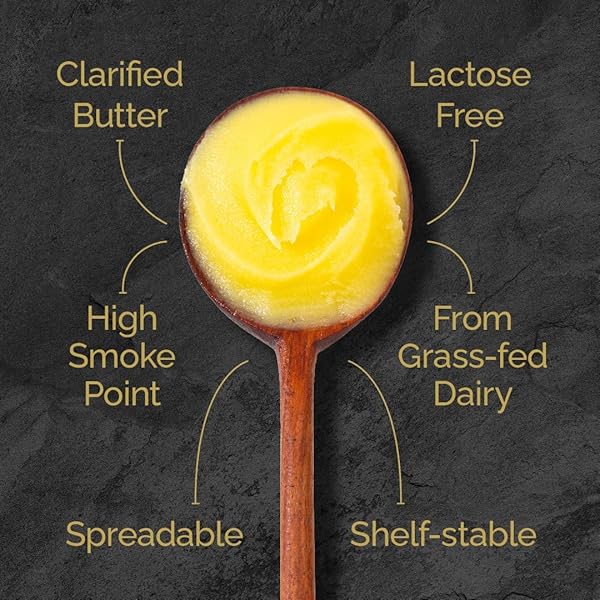 4TH & HEART VANILLA BEAN GRASS-FED GHEE, CLARIFIED BUTTER, KETO, PASTURE RAISED, NON-GMO, LACTOSE AND CASEIN FREE, CERTIFIED PALEO (9 OUNCES)