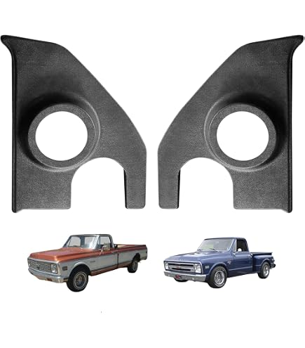 1973-1991 All Makes All Models Parts | A5100106 | 1973-86 Chevrolet, GMC C/K, 1987-91 R/V, Blazer, Jimmy, Suburban; Interior Kick Panels; with 6 Round Speaker Holes; Black; Pair | OER 1973-1991 All Makes All Models Parts | A5100106 | 1973-86 Chevrolet, GMC C/K, 1987-91 R/V, Blazer, Jimmy, Suburban; Interior Kick Panels; with 6 Round Speaker Holes; Black; Pair | OER