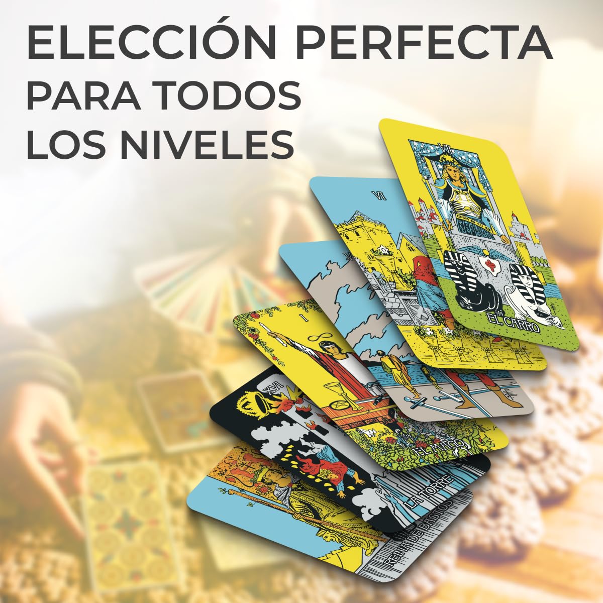 Original Tarot Cards in Spanish | 78 Card Deck | Pocket-Sized (4.13