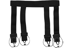 GALPADA Elastic Ice Hockey XL for Adults, Clip-on Hockey Sock Supporter with Stretch Waistband, Secure