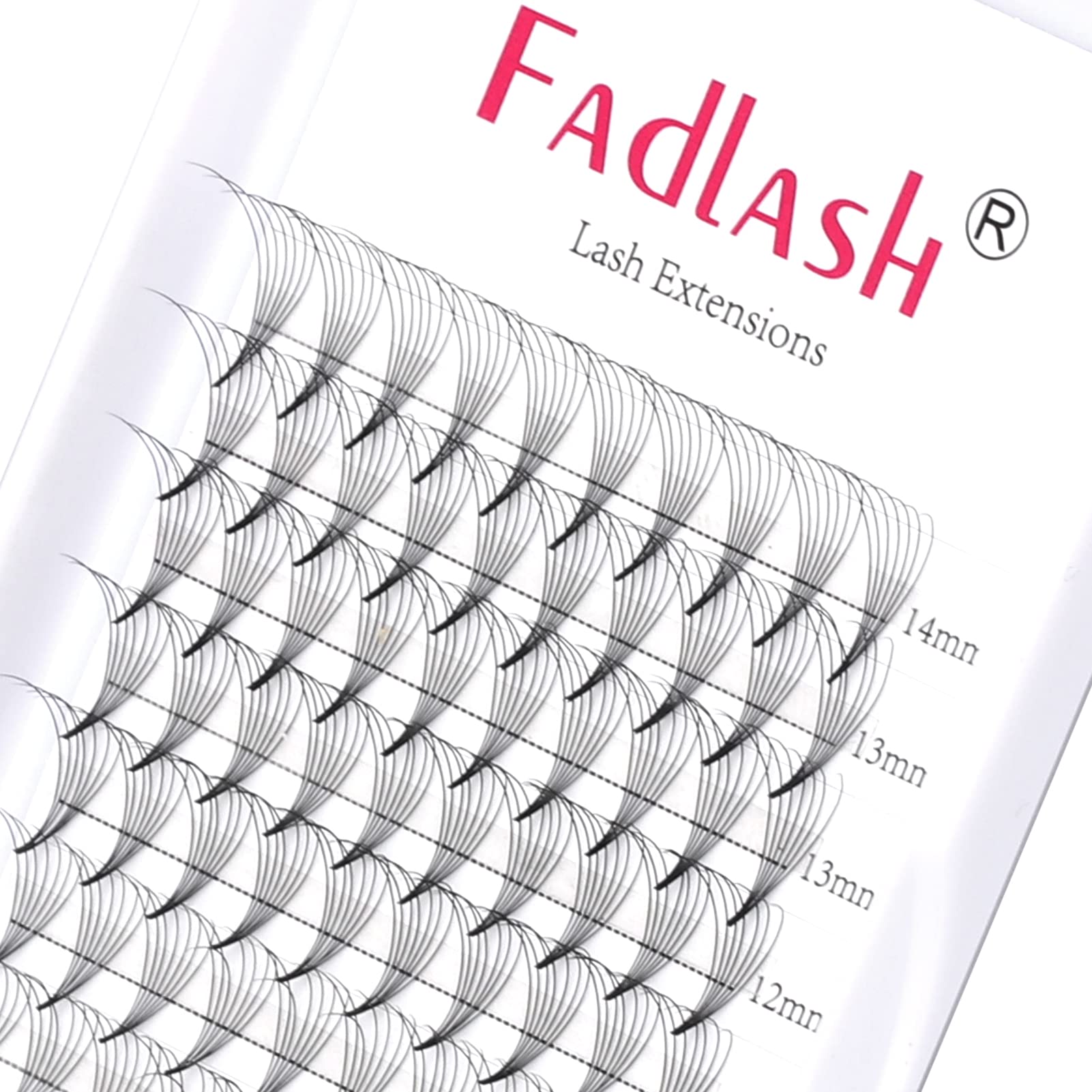 Fadlash Pre Made Fan Eyelash Extensions 8D-0.05D Curl Mix 8-14mm Pointy Base Premade Volume Russian Lashes — image 1