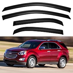 YQAUTEC Window Rain Guards for 2010 2011 2012 2013