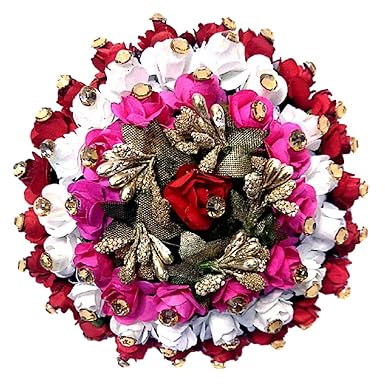 Proplady Wedding Collection Elegant Multi Roses Weaved Floral Hair