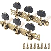 1Set Yootones Classical Guitar String Tuning Keys Pegs Guitar Machine Heads Tuning Key Pegs 3+3 Tuners(L&amp;R) Compatible with Classical Guitar