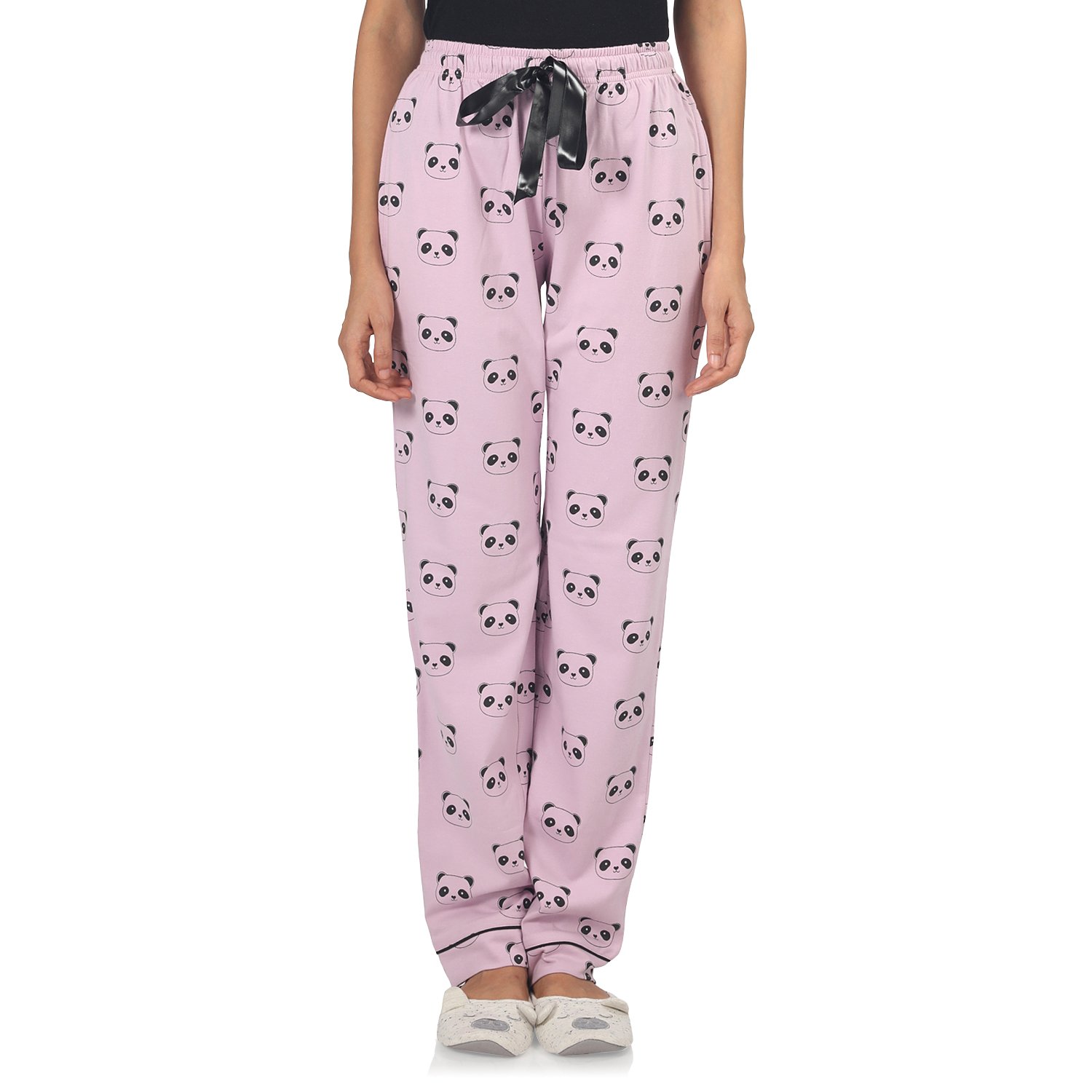 nite flite women's panda cotton pajamas
