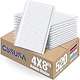 GSSSUSA Bubble Mailers 4x8 Inch 520 Pack Padded Envelopes Usable Size 4x7 Inch Shipping Envelopes Self Seal Small Packaging Shipping Bags for Mailing Jewelry, Small Business, White
