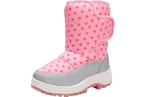 Ahannie Kids Toddler Snow Boots Boys Girls Winter Boots Insulated Warm Outdoor Shoes(Toddler/Little Kid)