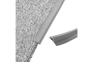 Carpet Edging Trim, Self Adhesive Carpet Edge Banding, PVC Floor Transition Strip, Carpet to Wood Floor Transition Strip Edge