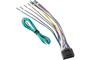 RED WOLF 16 Pins Car Stereo Wiring Harness Fit for Kenwood KDC KRC KMD Aftermarket Radio Audio Power Plug Adapter