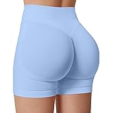 TRYTO Impulse Collection Compression Impact Shorts Women Hidden Scrunch Workout Seamless Squat Proof Short