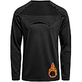 Chemo Port Thermal Shirts for Men Fleece Lined Thermal Layer Post Shoulder Surgery Recovery Shirts Chemotherapy Clothing