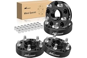 Nilight 5x5.5 Wheel Spacers for Ram 1500 2002 2003 2004 2005 2006 2007 2008 2009 2010 5x139.7mm,1.5 inch Wheel Spacers with 77.8mm Hub Bore 9/16 Stud,Compatible with Dodge Durango Dakota-4 PCS