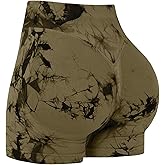 OVESPORT Seamless Workout Shorts for Women Scrunch Butt Lifting Gym Booty Biker Short Pants