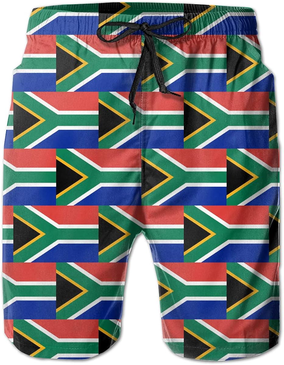 Men's Swim Trunks Flag of South Africa Quick Dry Swim Shorts Bathing
