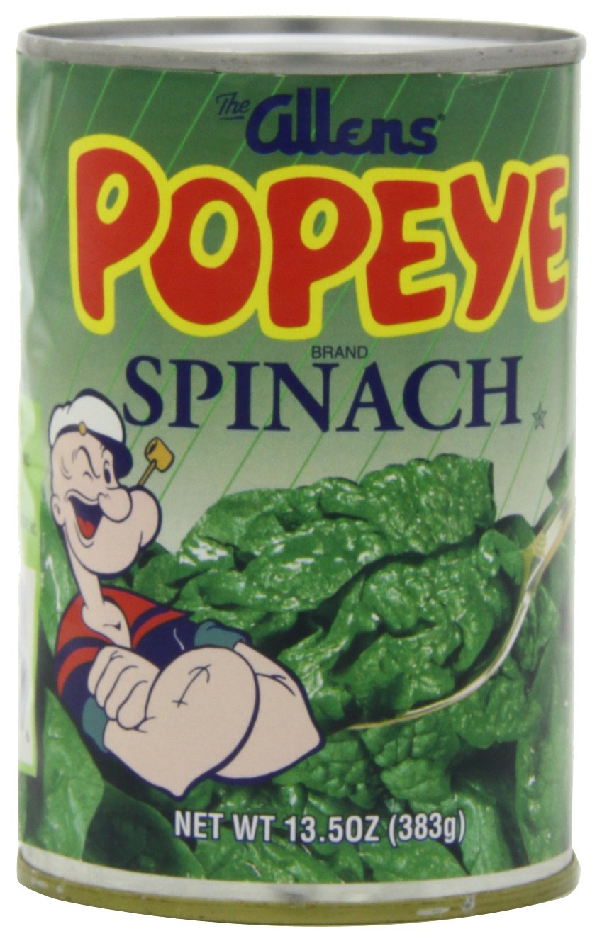 Allens, Popeye Chopped Spinach, 13.5oz Can (Pack of 6
