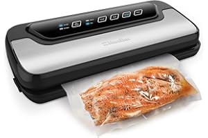 MUELLER AUSTRIA Vacuum Sealer Machine By Mueller | Automatic Vacuum Air Sealing System For Food Preservation w/Starter Kit | Compact Design | Lab Tested | Dry & Moist Food Modes | Led Indicator Lights