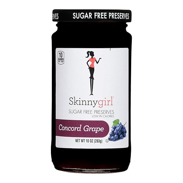 SKINNYGIRL SUGAR FREE KOSHER PRESERVES, CONCORD GRAPE, 10 OUNCE