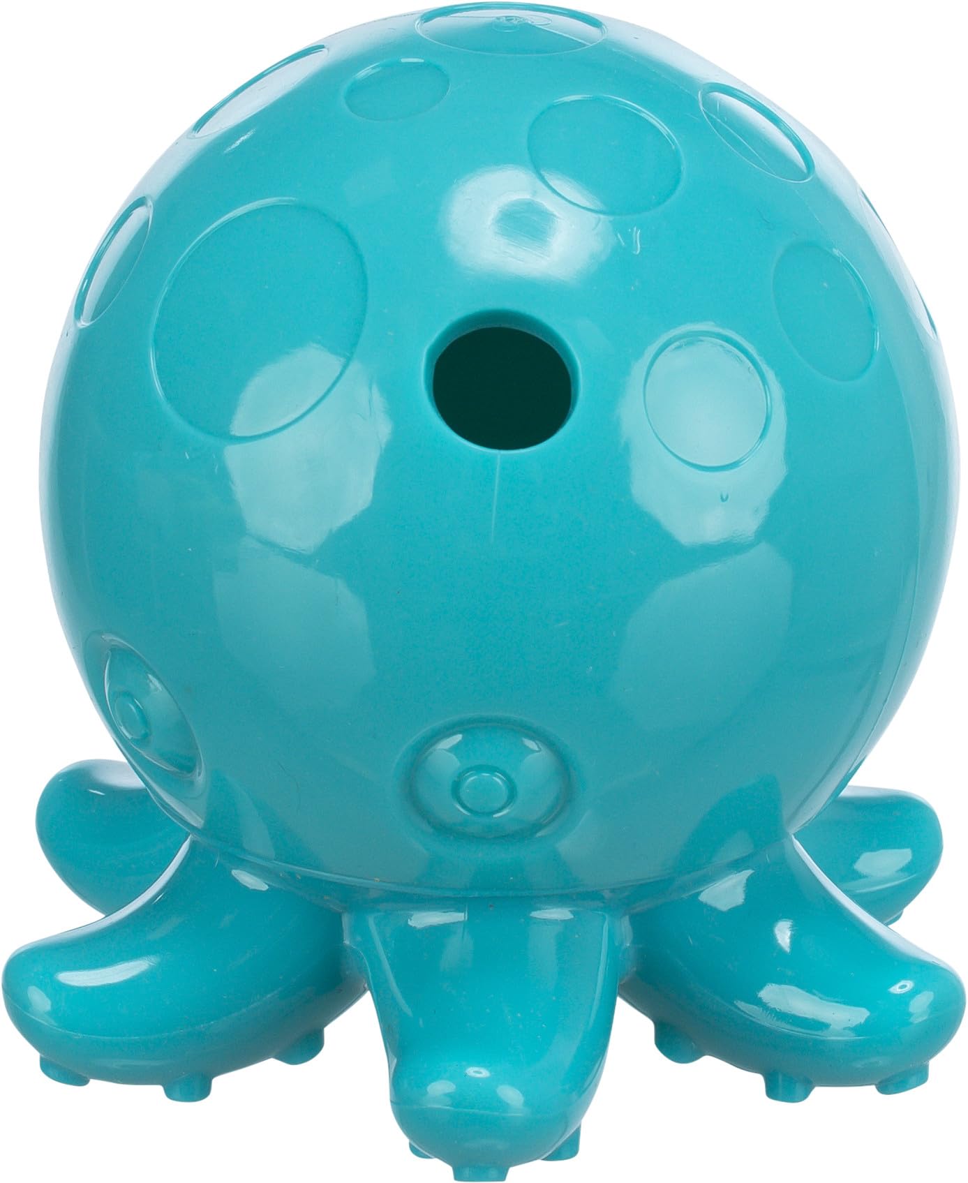TRIXIE Snack Octopus – Dog toy with snack function – Silent – Slots for pastes and treats – TPR – 34933