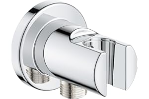 GROHE 28629001 Tempesta Wall Union with Hand Shower Holder, Starlight Chrome