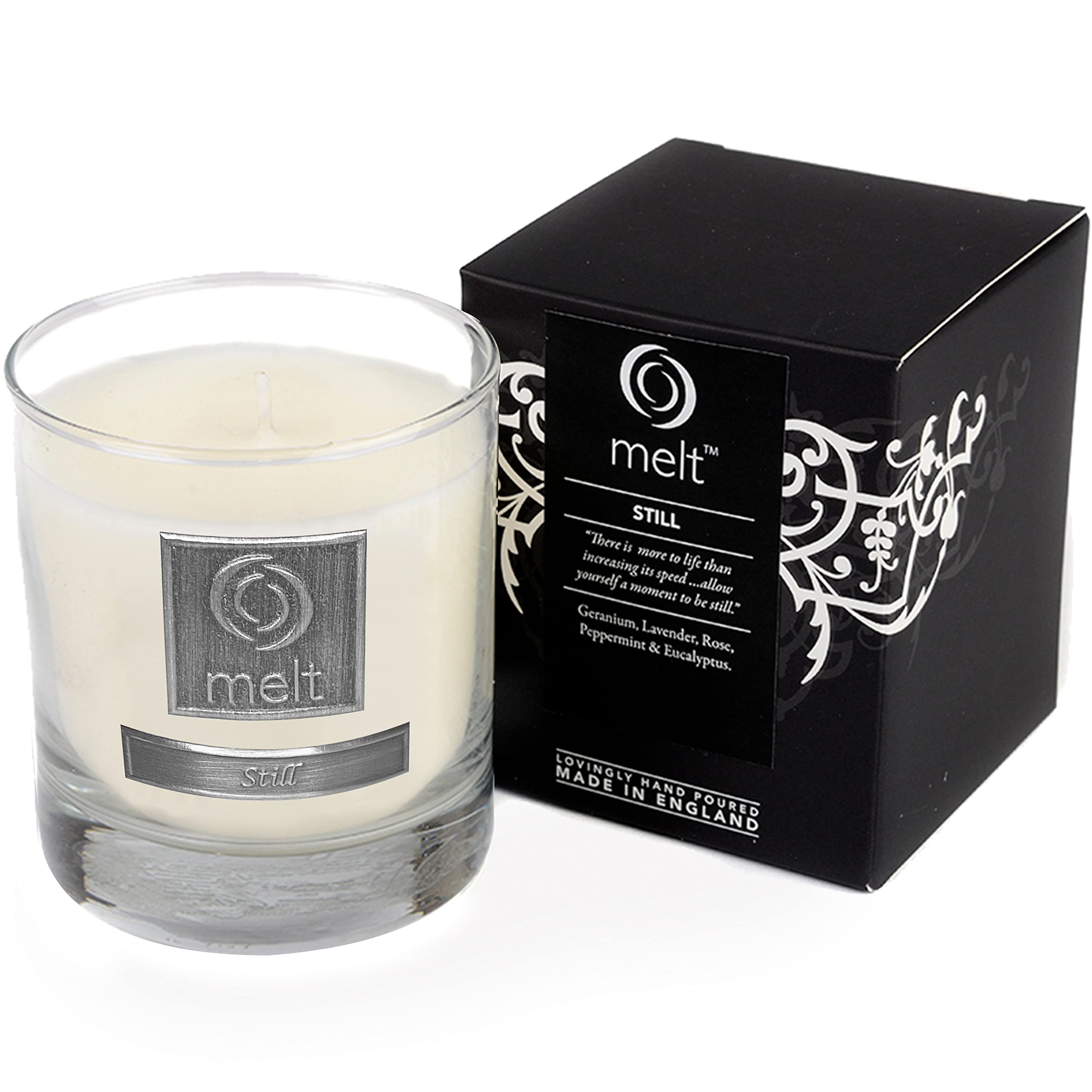 Luxury Scented Candles in Jars - 70 Hr Burning Time Long Lasting Candles Scented & Handmade - Scented Candles for Living Room & Office - Glass Jar Candles Gift by Melt, Still