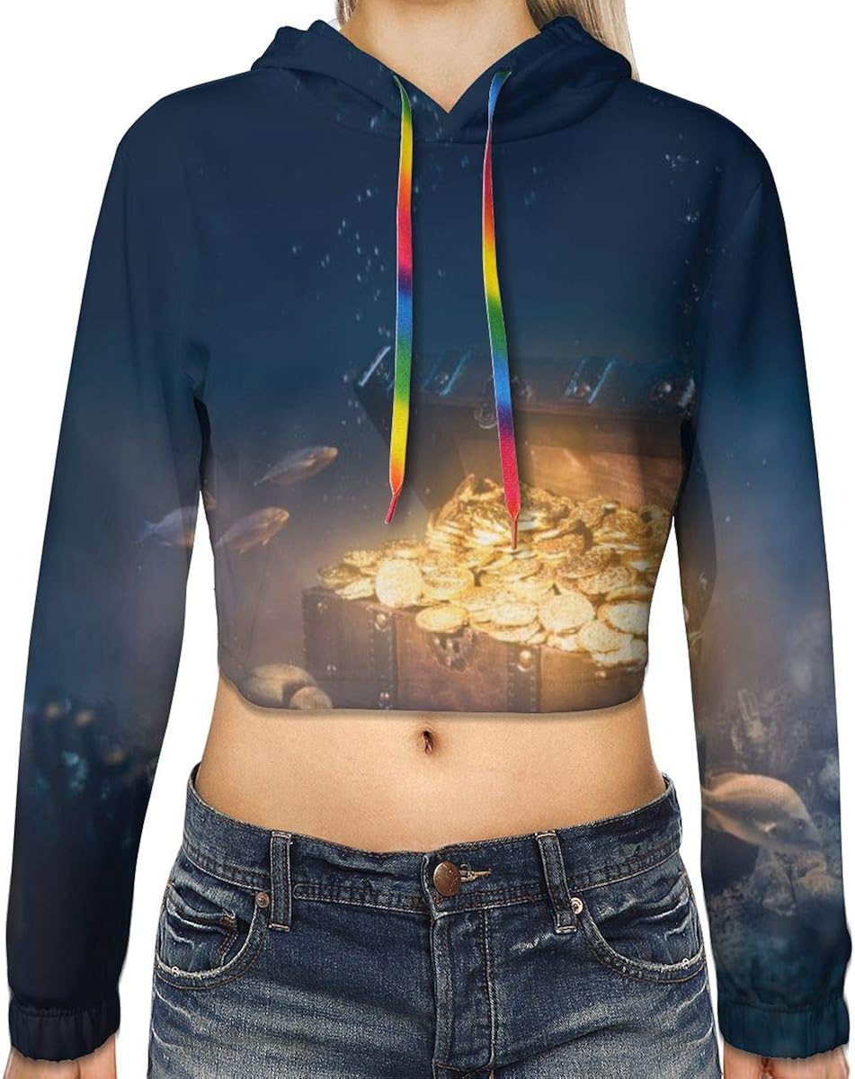 crop top hoodie above chest