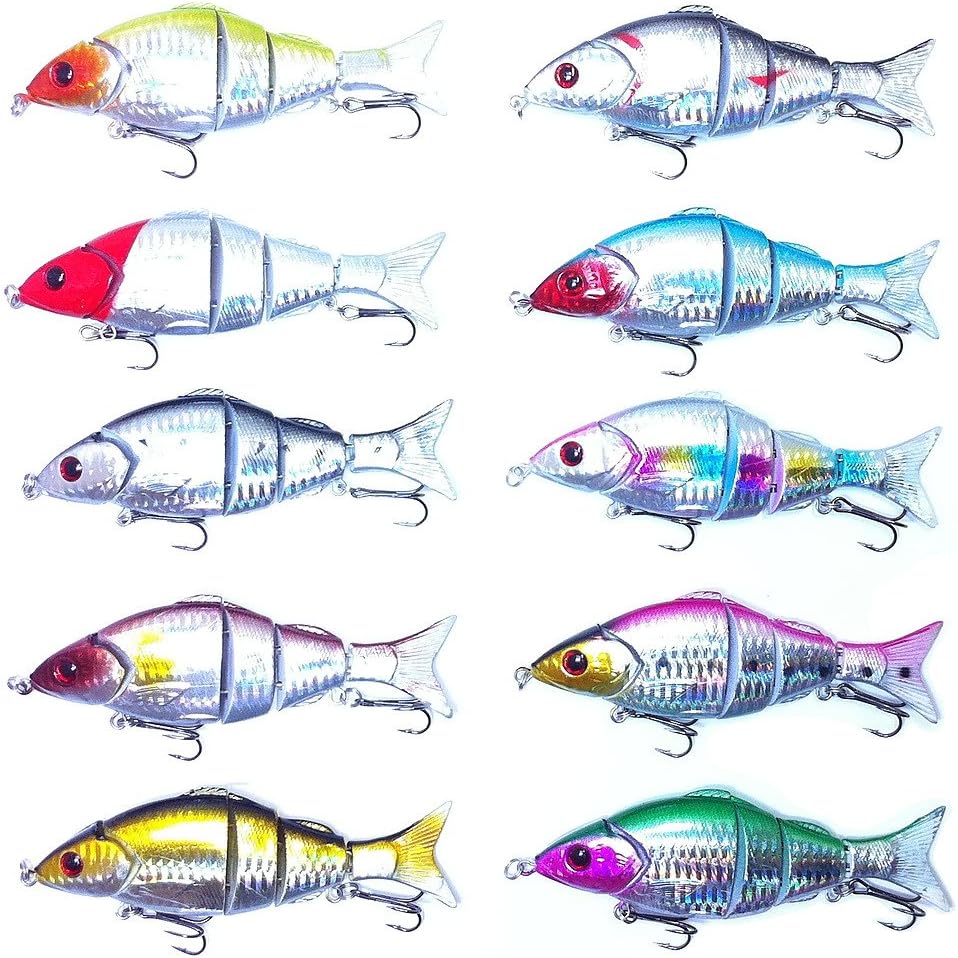 orurudo fishing japan Lure Set Set of 10 4.72” (12 cm) 0.74 Oz (21 G) Swimbait A. for Sea Bass Japanese Halibut Flathead Beltfish Japanese Spanish Mackerel Yellowtail Japanese Lates Black