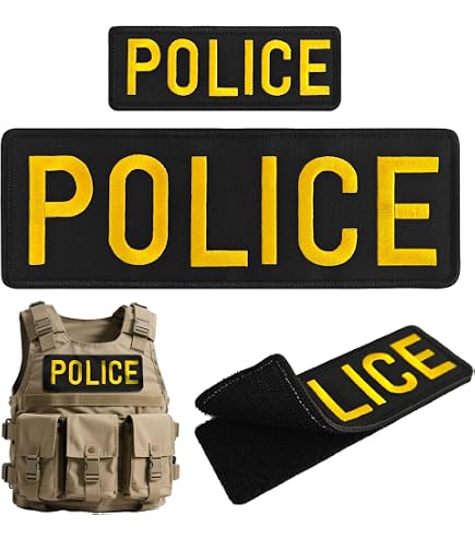 Amazon.com: Sheriff Embroidery Patch 3X8 and 2X6 INCHES Hook OD