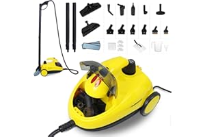 Potlimepan 1500 watt Deep Steam Cleaner with Attachments,Portable Upholstery Steam Cleaner for Home,Tile and Grout Steam Cleaner with on-board Storage (WJ528(NK-0698))